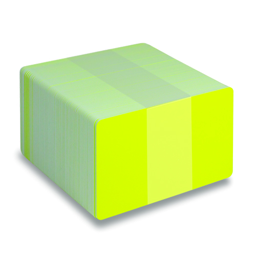 Žlté PVC karty - Fluorescentné Žlté PVC karty - Fluorescentné