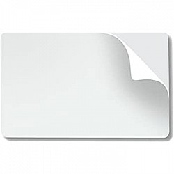 Samolepiace karty Mylar biele