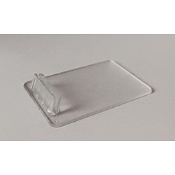 Nízky držiak - stojanček na cenovky, číry