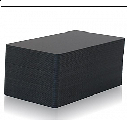 Čierne PVC karty štandard, lesklé