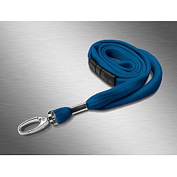 Premium šnúrka na krk 10mm s kovovou "lobster" sponou - svetlo modrá