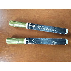 Kriedový popisovač (fixka) - zlatý