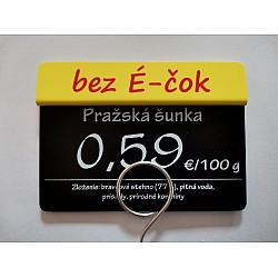 Štítky s označením BEZ É-ČOK