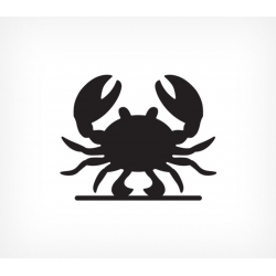 Čierna tabuľa v podobe raka