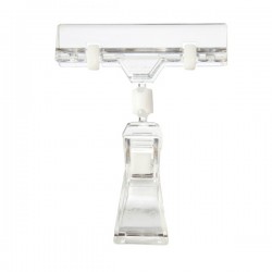 Štítkový držiak cenovky s klipom