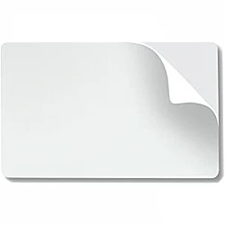 Samolepiace karty Mylar biele