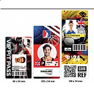 Predĺžené karty biele lesklé - dĺžka 114 mm