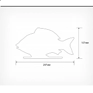 Čierna tabuľa v podobe ryby