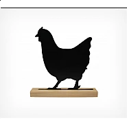 Čierna tabuľa v podobe sliepky