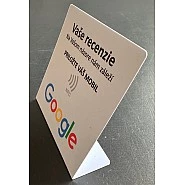 NFC NTAG216 Stojan Google recenzie vrátane potlače a čipu NTAG216