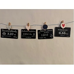 Štipce drevené - Srdcia