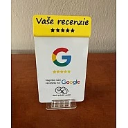 NFC karta s QR kódom vrátane príslušenstva pre Vaše recenzie