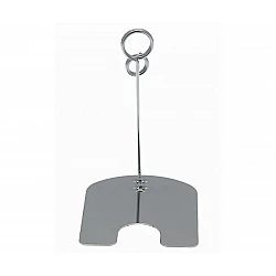 Kovový držiak cenovky s podstavou dvojitý