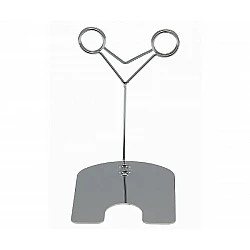 Kovový držiak cenovky s podstavou dvojitý