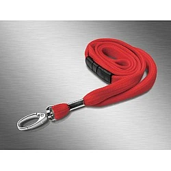 Premium šnúrka na krk 10mm s kovovou "lobster" sponou - červená