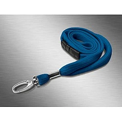Premium šnúrka na krk 10mm s kovovou "lobster" sponou - svetlo modrá